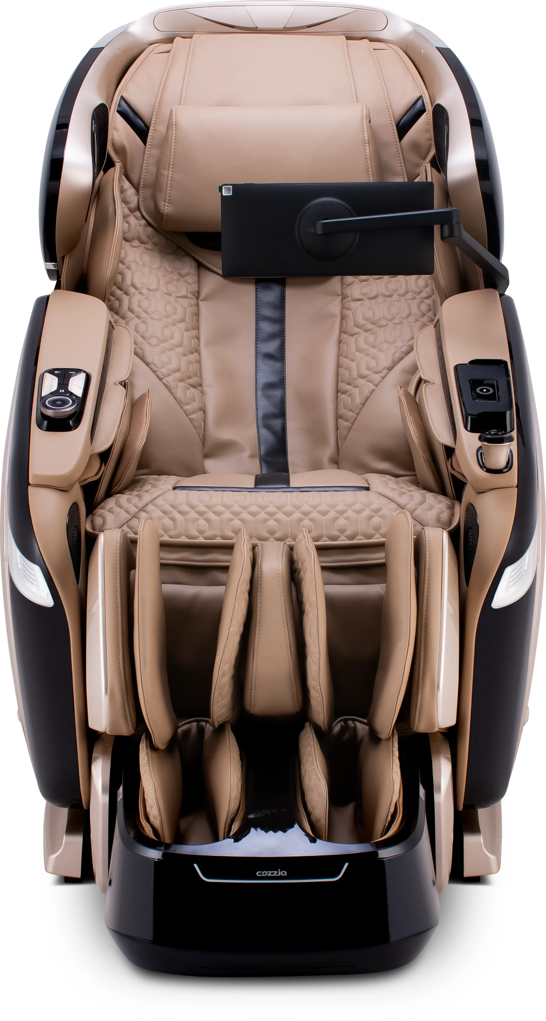 CZ-800 QUANTUM MSG CHR/CHA-BLK Cozzia Quantum CZ-800Champagne & Black Massage Chair-1