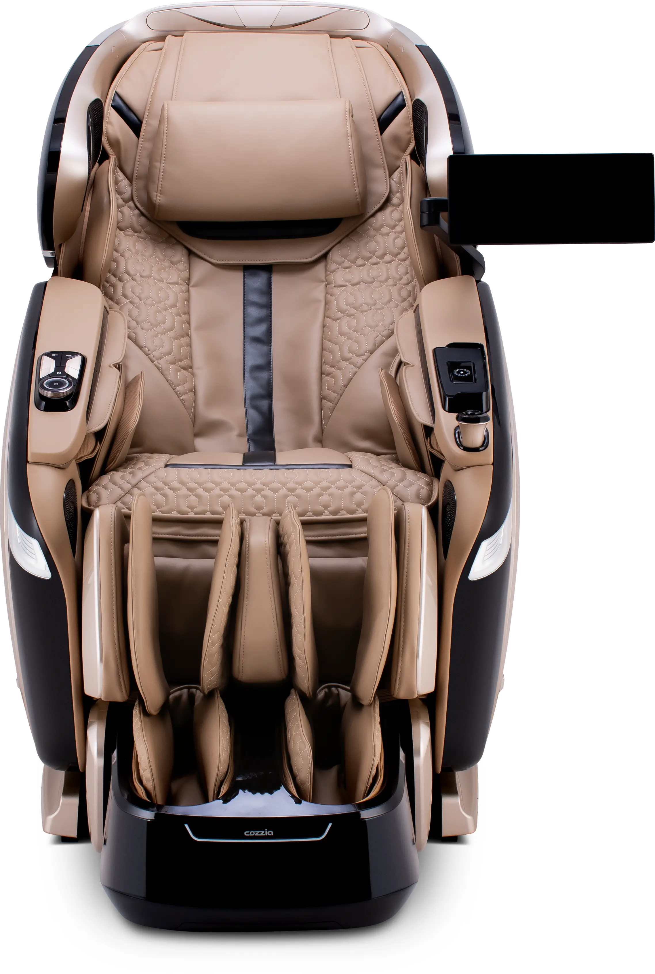 CZ-800 QUANTUM MSG CHR/CHA-BLK Cozzia Quantum CZ-800Champagne & Black Massage Chair-3