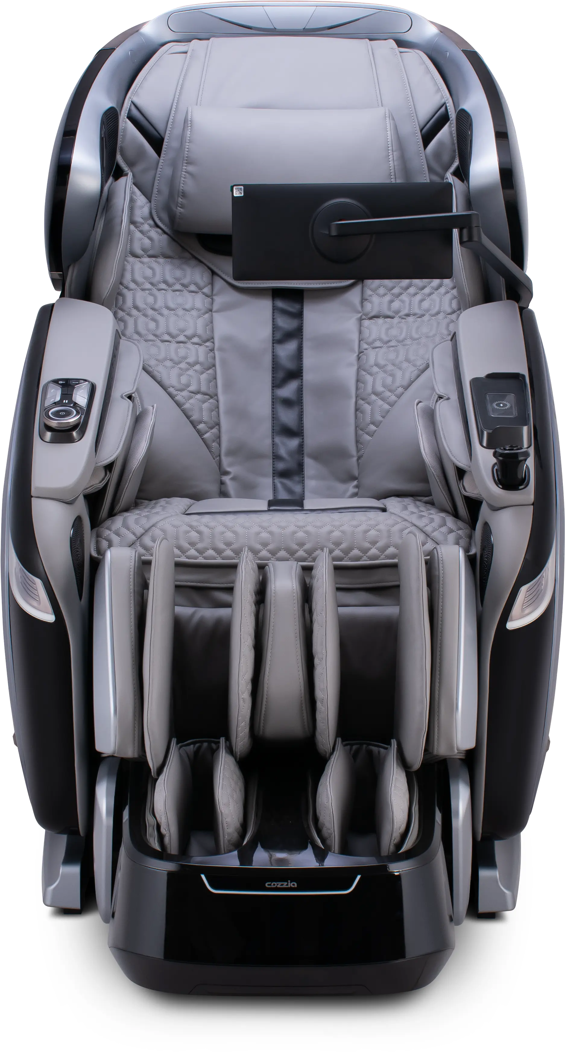 CZ-800 QUANTUM MSG CHR/SLV-BLK Cozzia Quantum CZ-800 Silver & Black Massage Chair-1