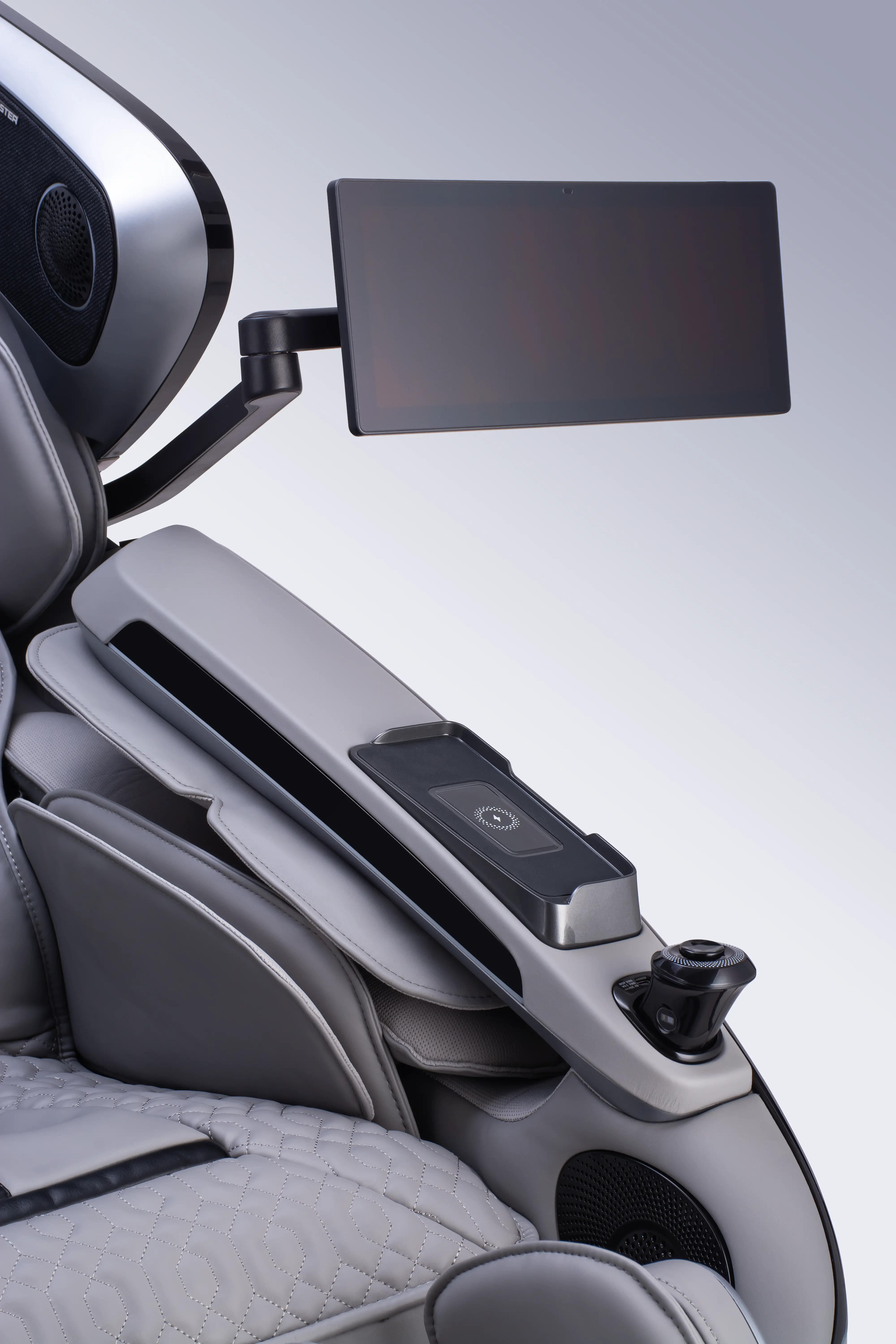 CZ-800 QUANTUM MSG CHR/SLV-BLK Cozzia Quantum CZ-800 Silver & Black Massage Chair-11