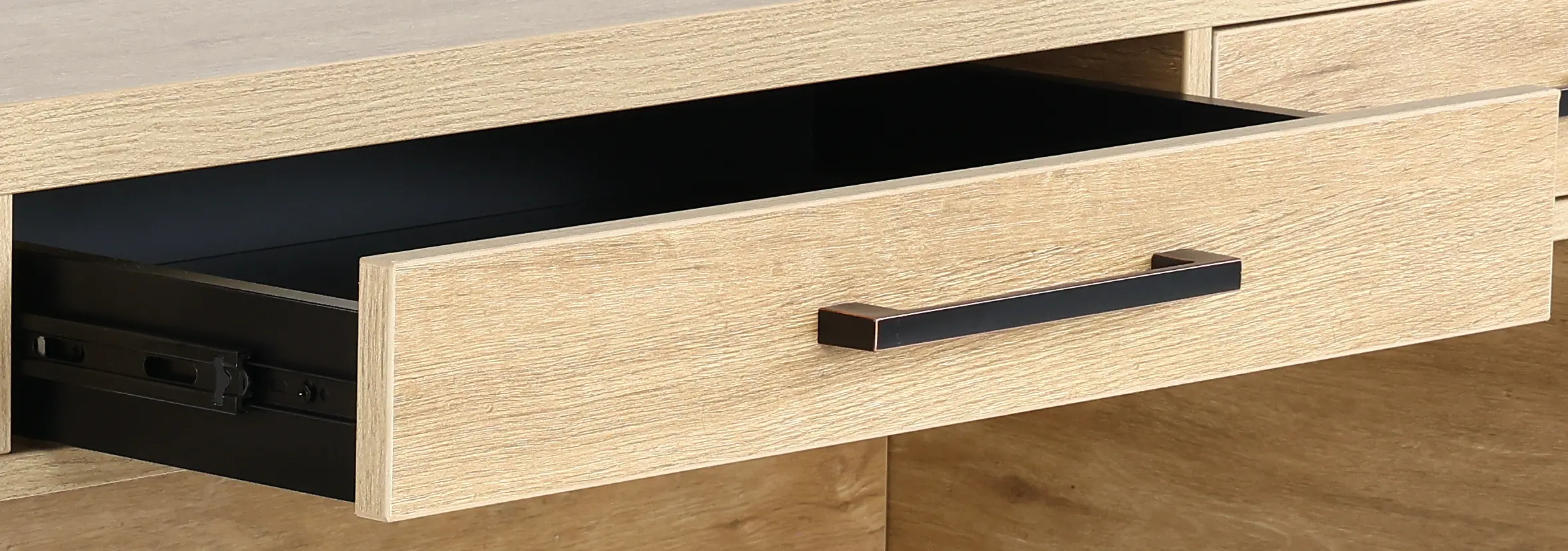 Mason Natural and Black Writing Desk-7