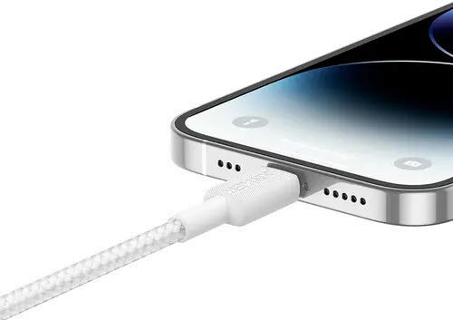 ANKER 3' Bio-Braided USB-C to Lightning Cable - White-3
