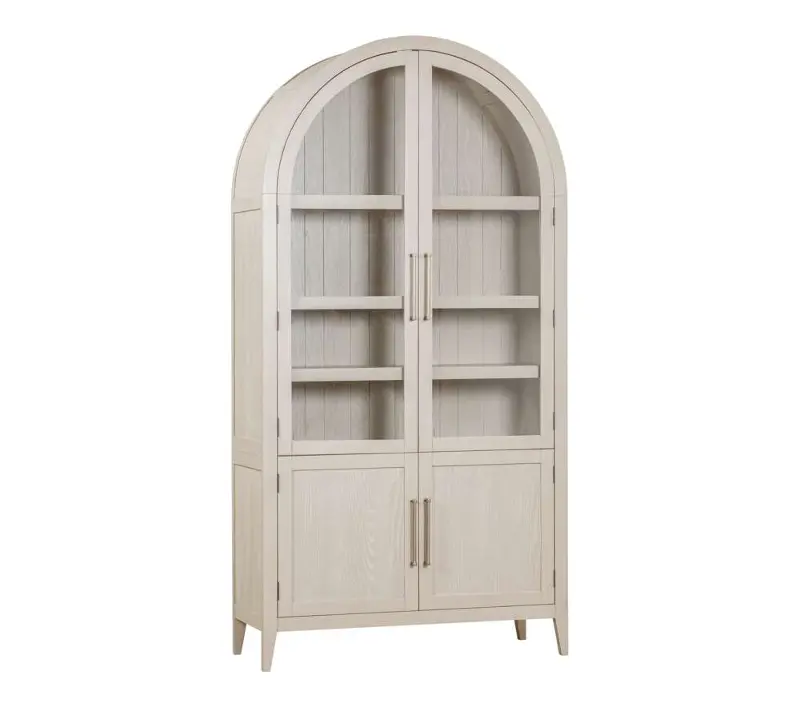 Flynn Light Gray Arched Cabinet
