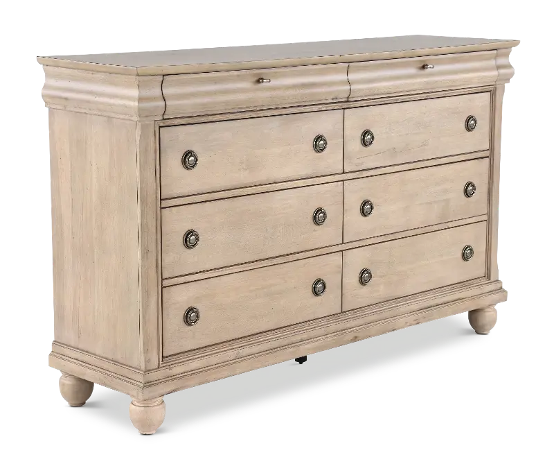 Traditions Saddle Tan 8-Drawer Dresser