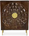 50  Brown Mango Wood 2 Door Cabinet