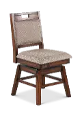 Dallas Walnut Brown Swivel Dining Chair
