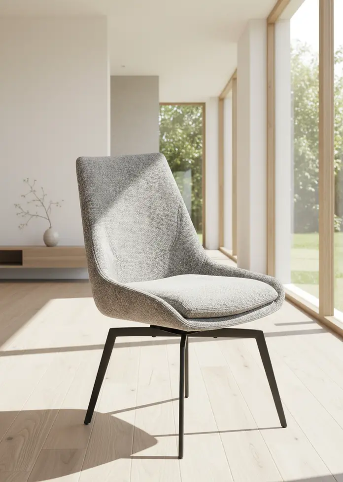 Cade Oyster Gray Upholstered Dining Chair-10