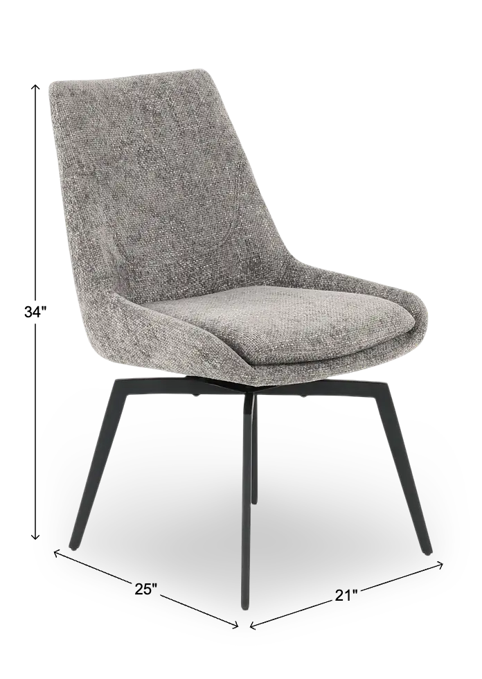Cade Oyster Gray Upholstered Dining Chair-3