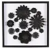 Black Paper Floral Shadow Box 2