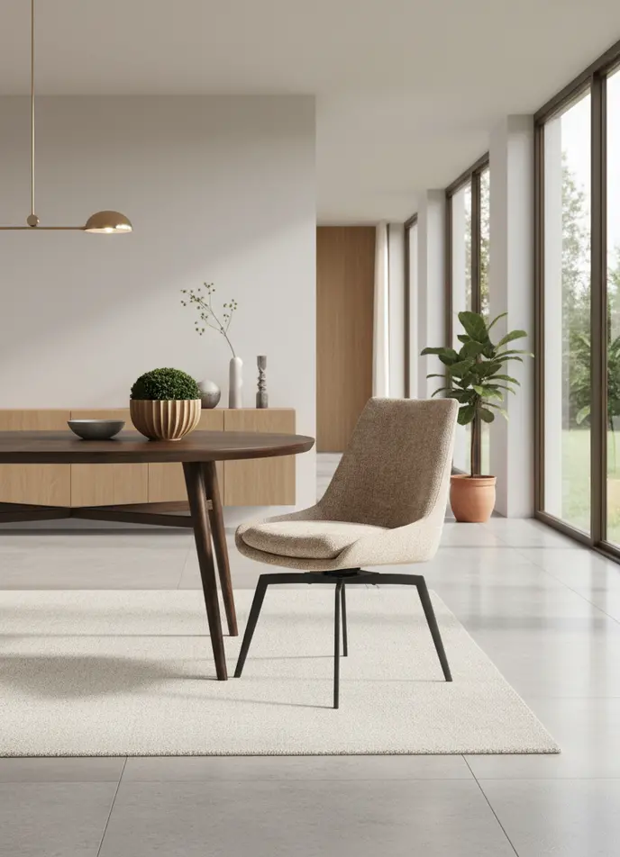 Cade Beige Upholstered Dining Chair-10
