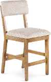 Pacifico Natural Caramel Counter Height Stool