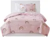 Alicia Pink Twin 5-Piece Comforter Set