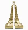10  Gold Set of Two Eiffel Bookends