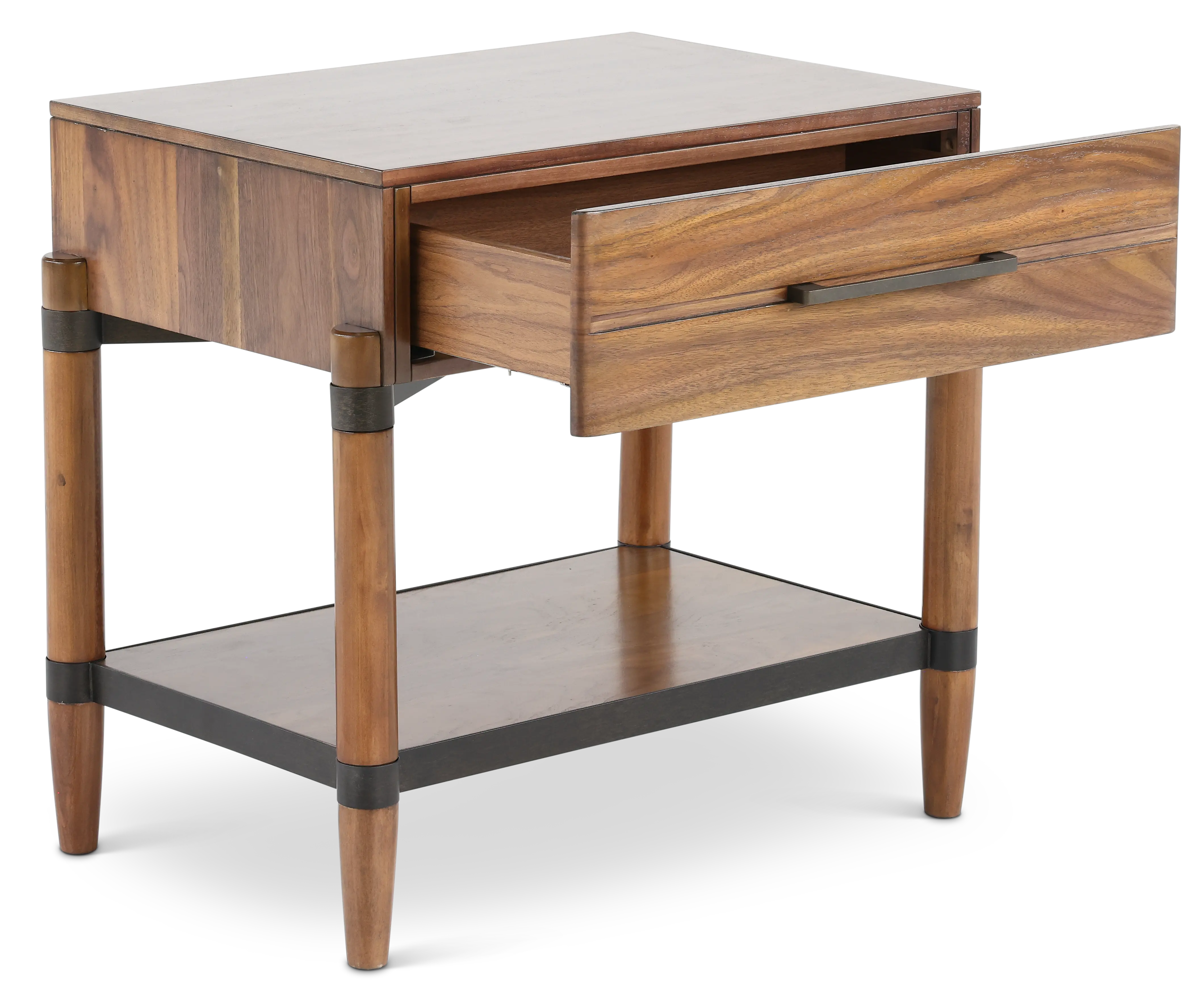 Tranquility Walnut Brown Nightstand-5