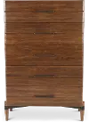 Tranquility Walnut Brown Chest of Drawers