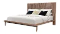 Tranquility Walnut Brown King Platform Bed