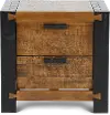 Pacifico Caramel and Black Nightstand