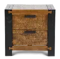Pacifico Caramel and Black Nightstand