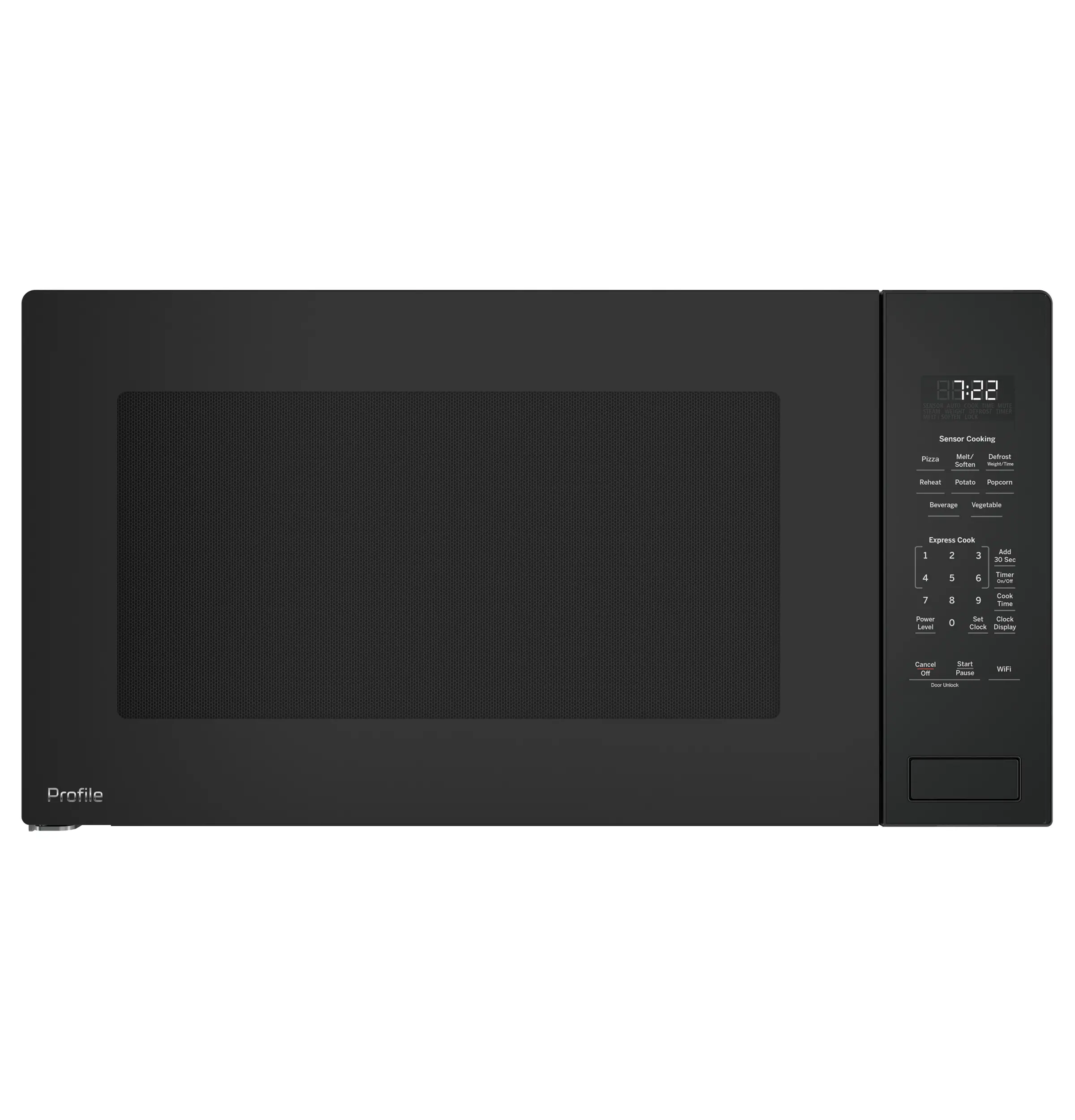 PCWK22U1WDD GE Profile 2.2 Cu Ft Built-In Microwave - Black-1