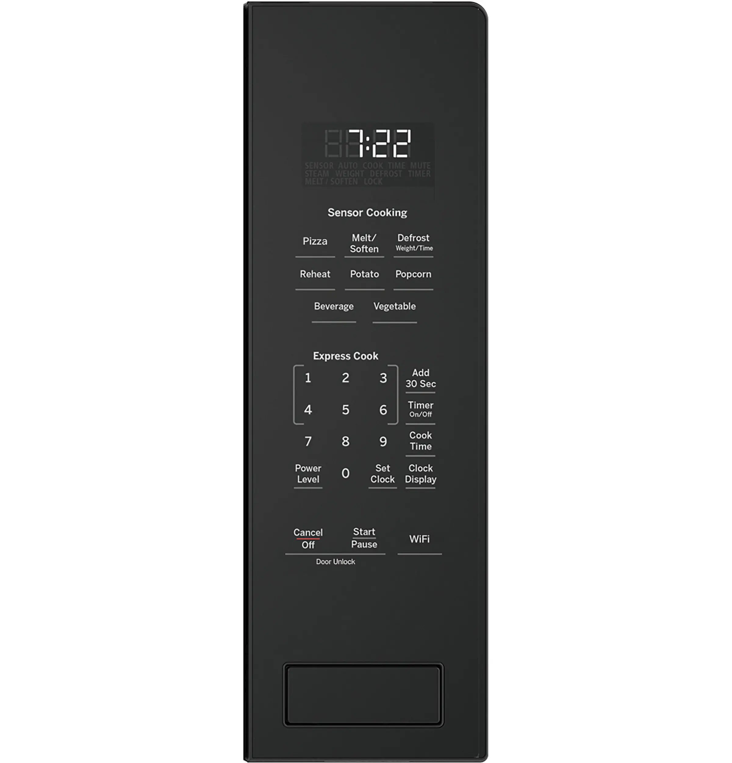 PCWK22U1WDD GE Profile 2.2 Cu Ft Built-In Microwave - Black-4