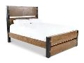Pacifico Caramel and Black Queen Bed
