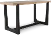 Sudbury Natural and Dark Brown Bar Height Dining Table