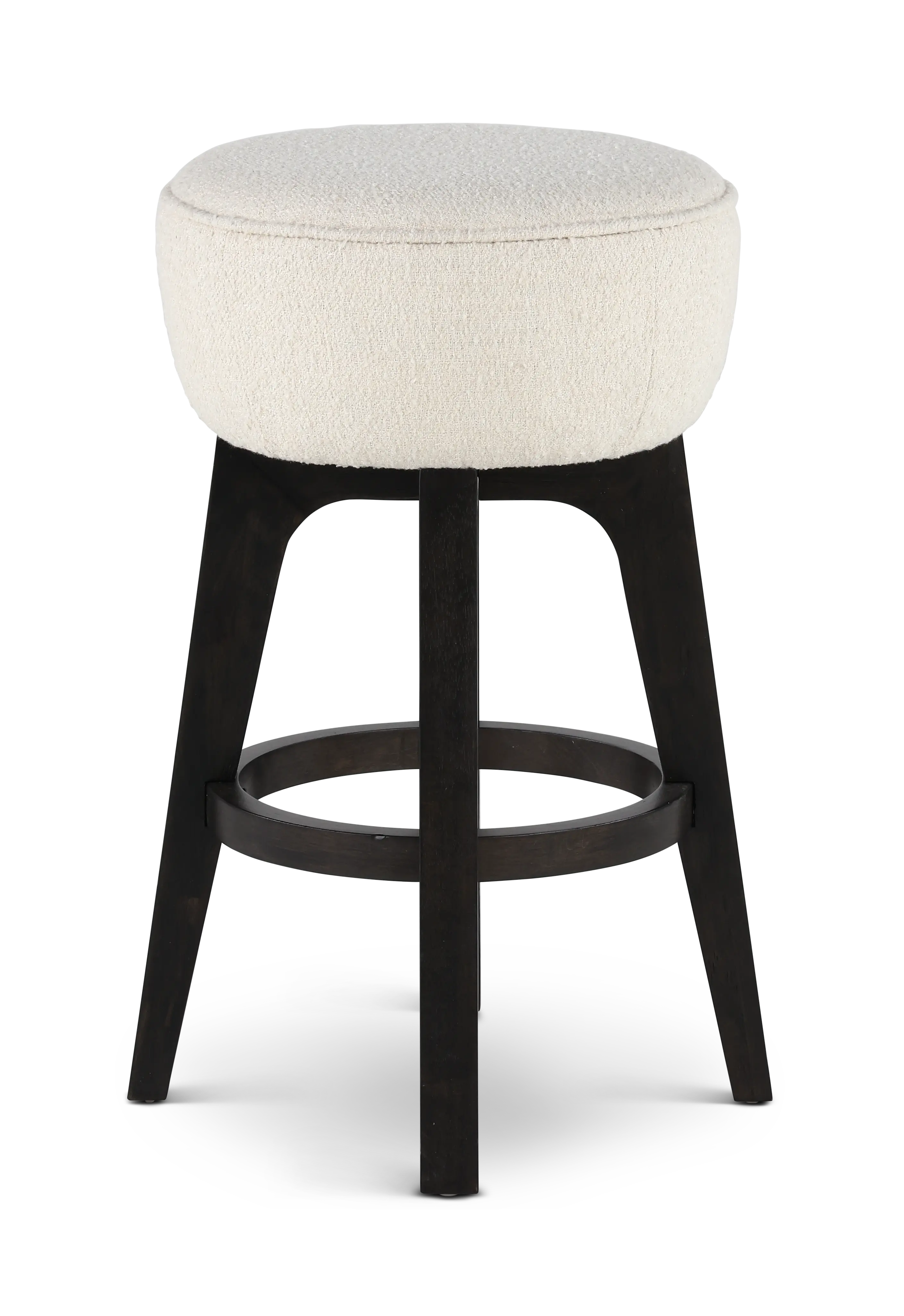 Sudbury Off White and Dark Brown Bar Stool-1
