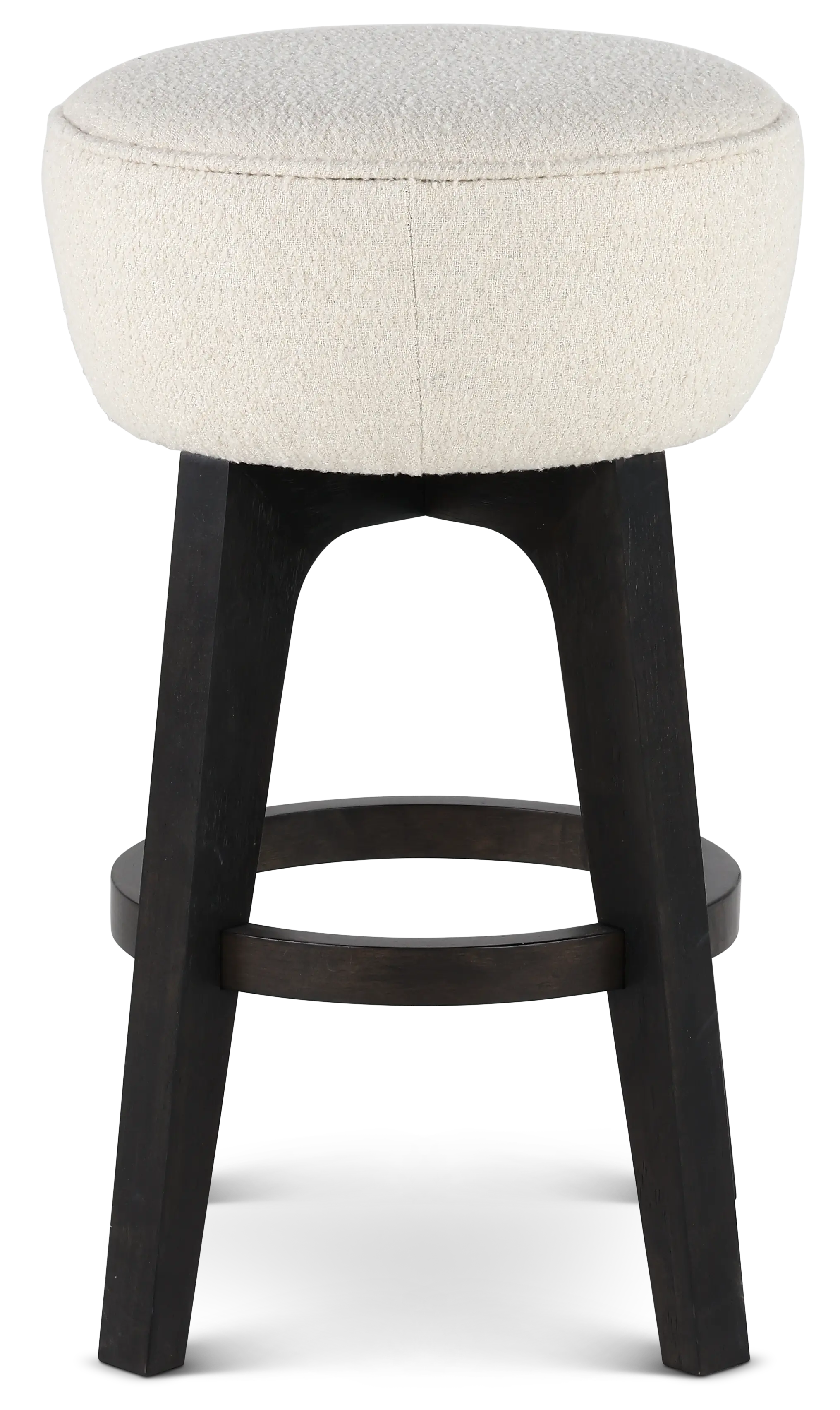 Sudbury Off White and Dark Brown Bar Stool-4