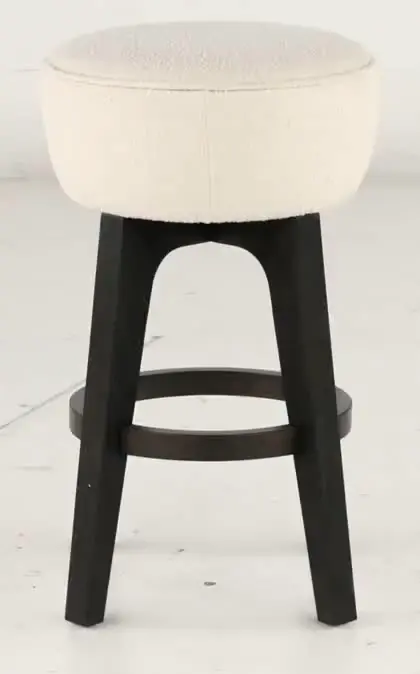 Sudbury Off White and Dark Brown Bar Stool-7