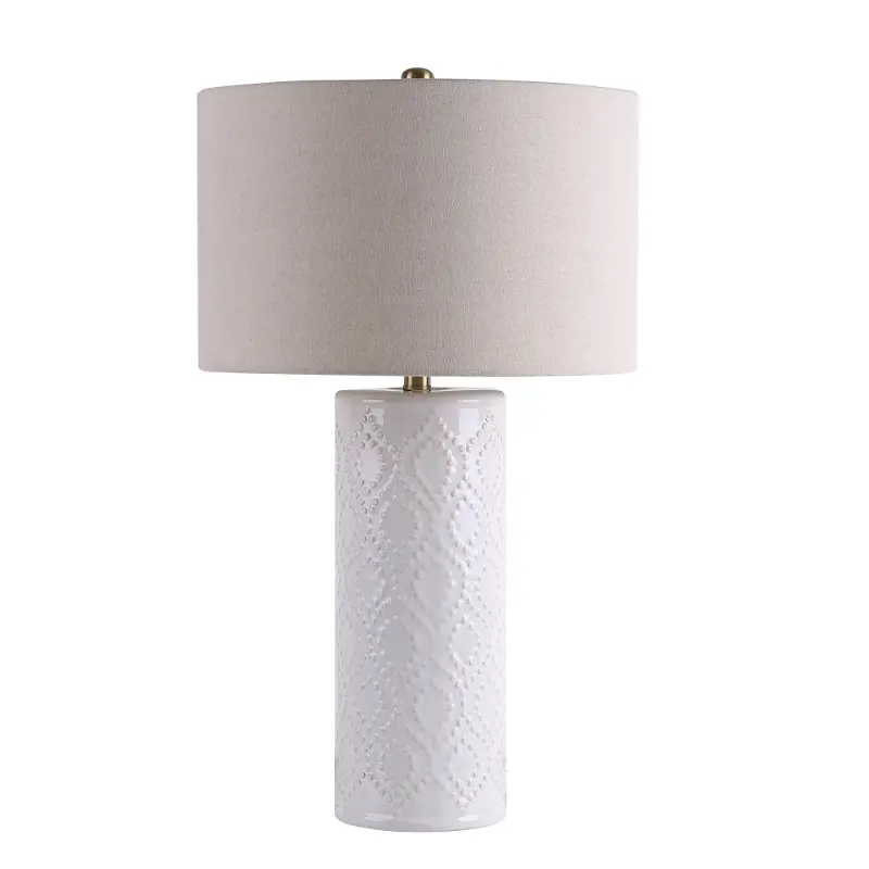 27.5 Ceramic White Table Lamp