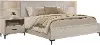 Wallburg Off-White King Platform Wall Bed
