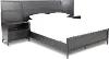 Wallburg Dark Brown Queen Platform Wall Bed