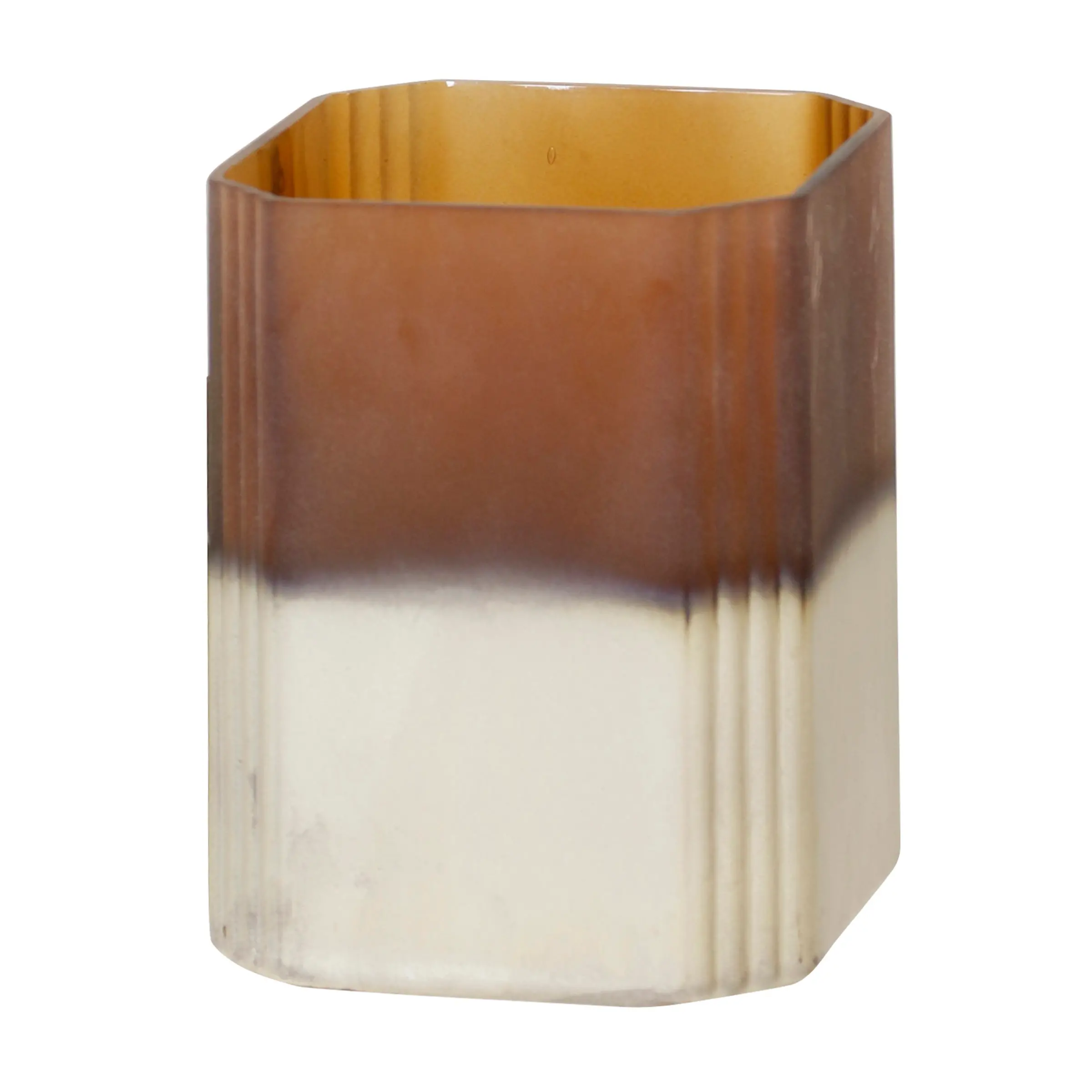 7 Ombre Bronze Glass Vase-1