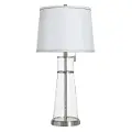33 Clear Seeded Glass Table Lamp