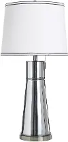 Hoke Silver Glass Table Lamp