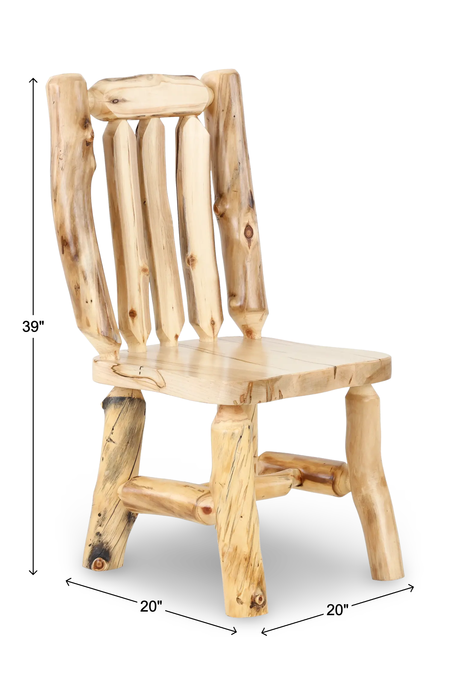 Aspen Natural Log Dining Chair-3