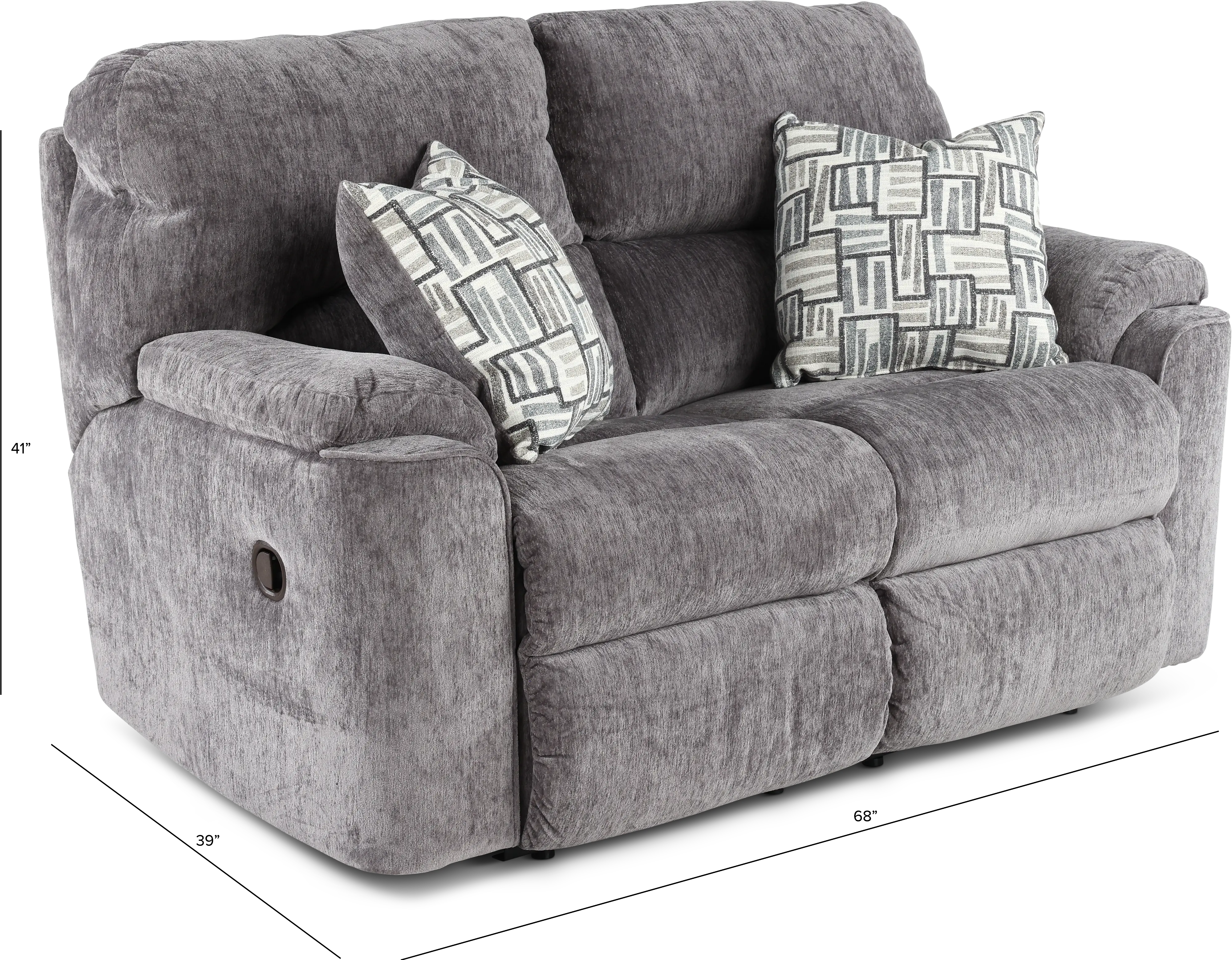 Payday Mink Reclining Loveseat-3