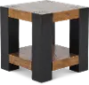 Pacifico Black and Brown End Table