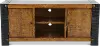 Pacifico Black and Brown TV Stand