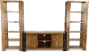 Pacifico Black and Brown Entertainment Center