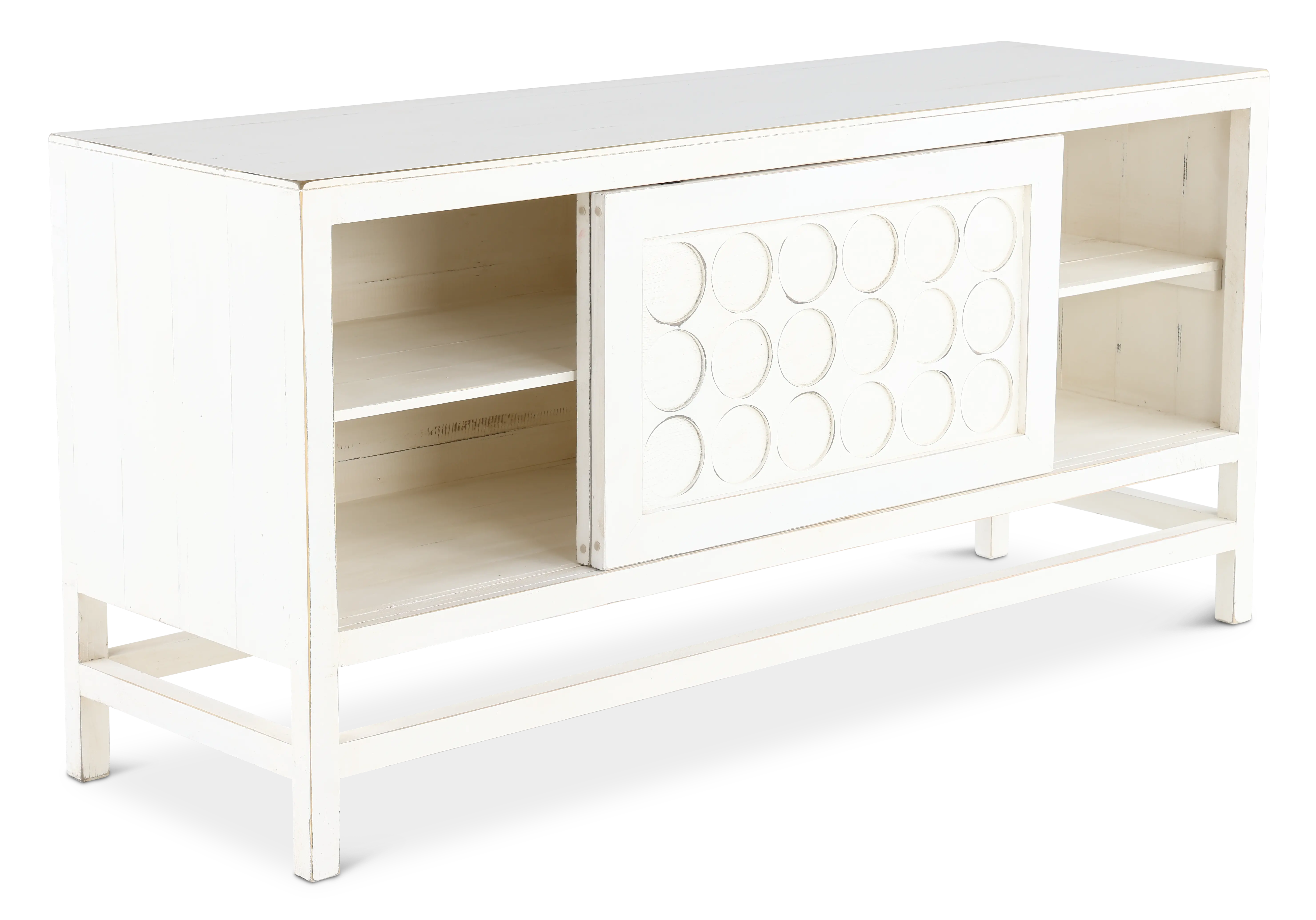 Marabella Circles White TV Stand-4