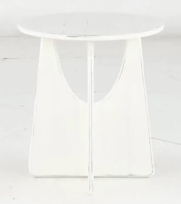 Marabella White End Table-6
