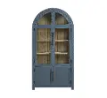 Magnolia Blue and Natural Curio Cabinet