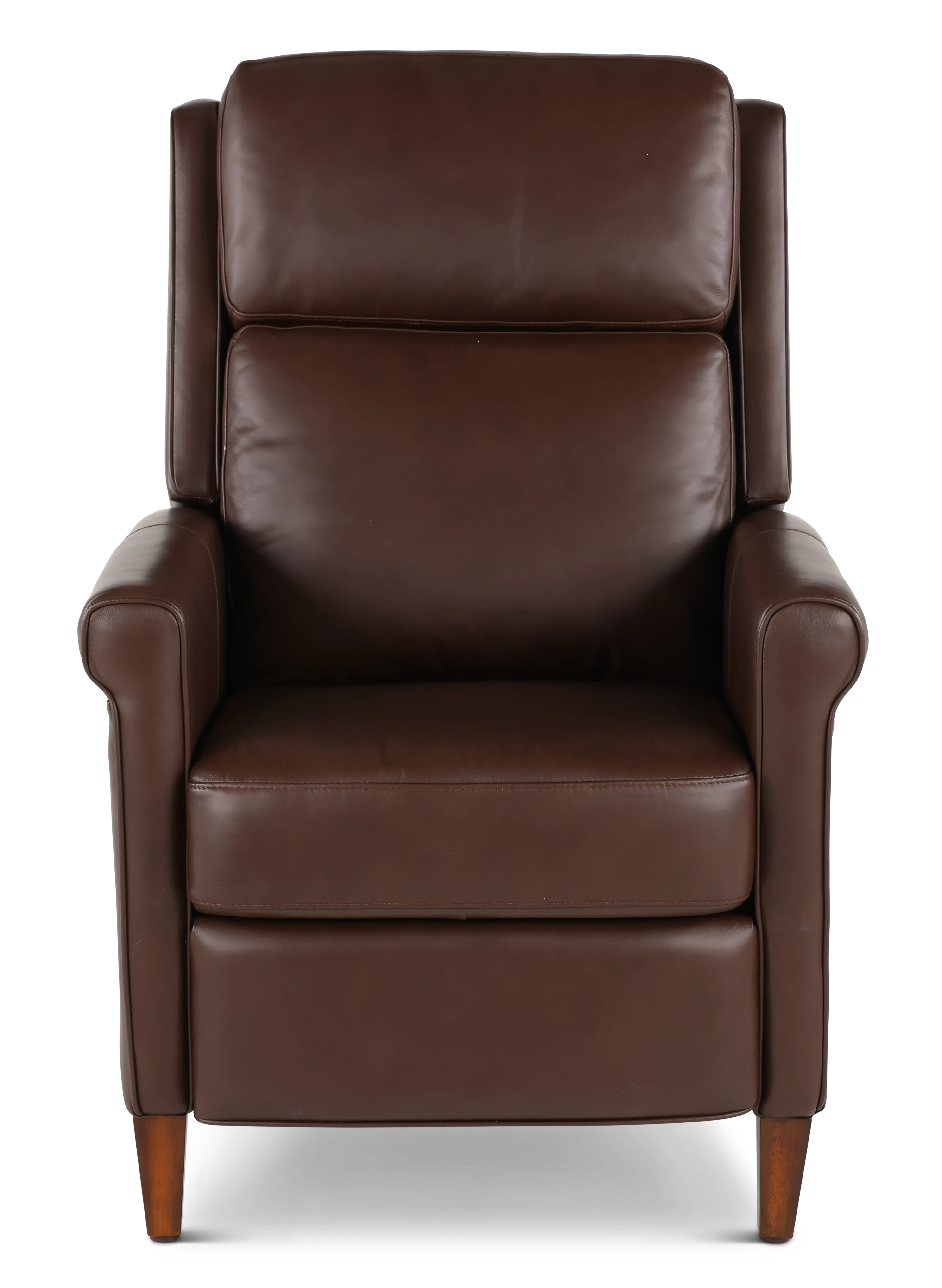 Northfield Walnut Brown Pushback High-Leg Recliner-4
