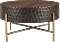 Santa Cruz Antique Bronze and Brown Coffee Table