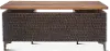 Santa Cruz Antique Bronze and Brown Office Desk