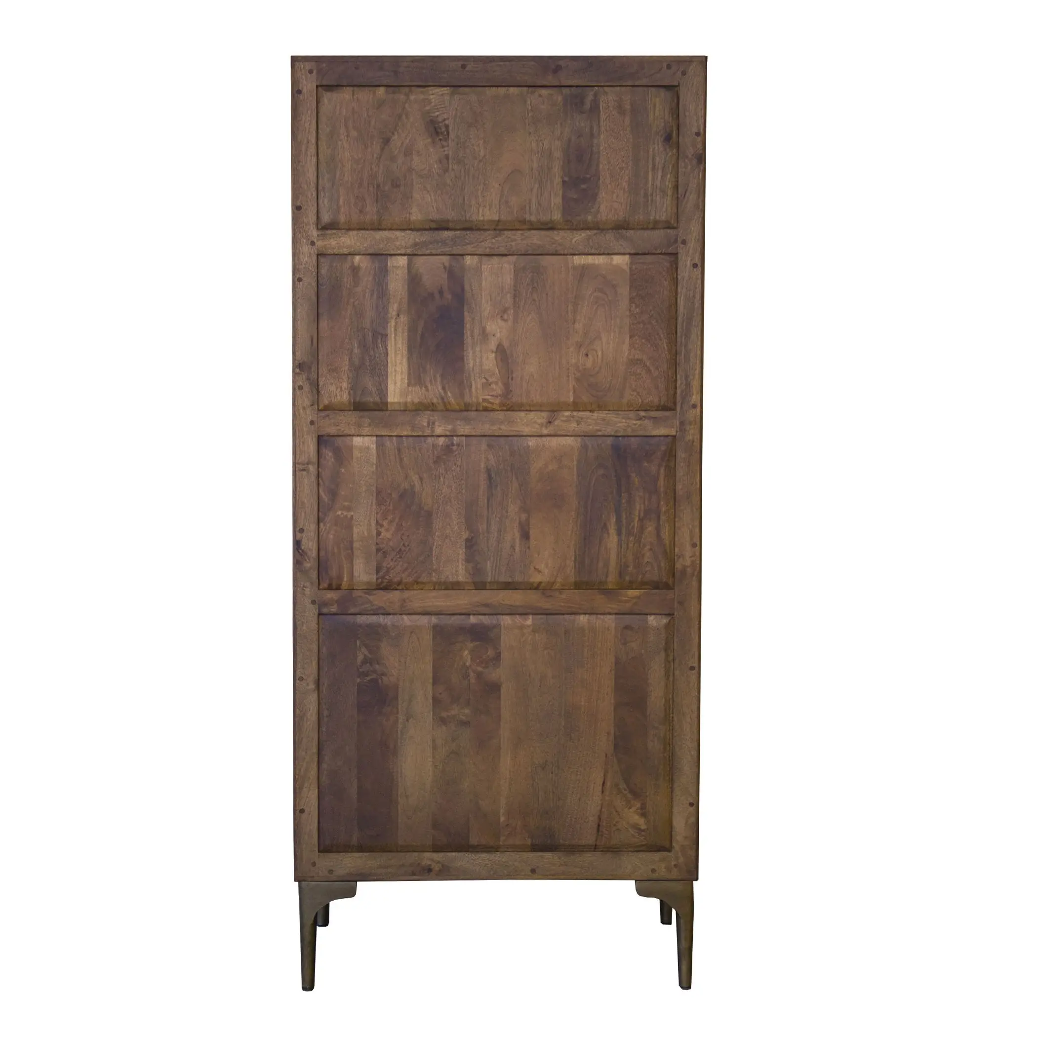 Santa Cruz Antique Bronze and Brown Bookcase-5