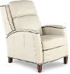 Vermont Pearl Pushback High-Leg Recliner
