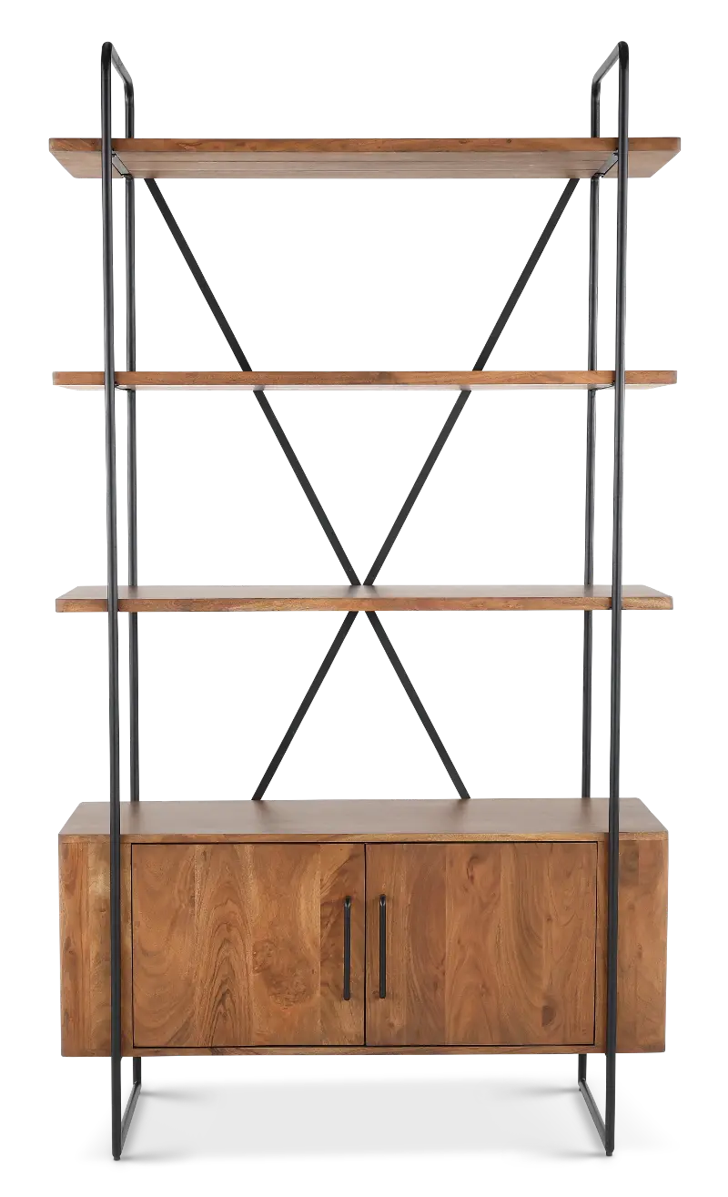 Verbania Brown Bookcase