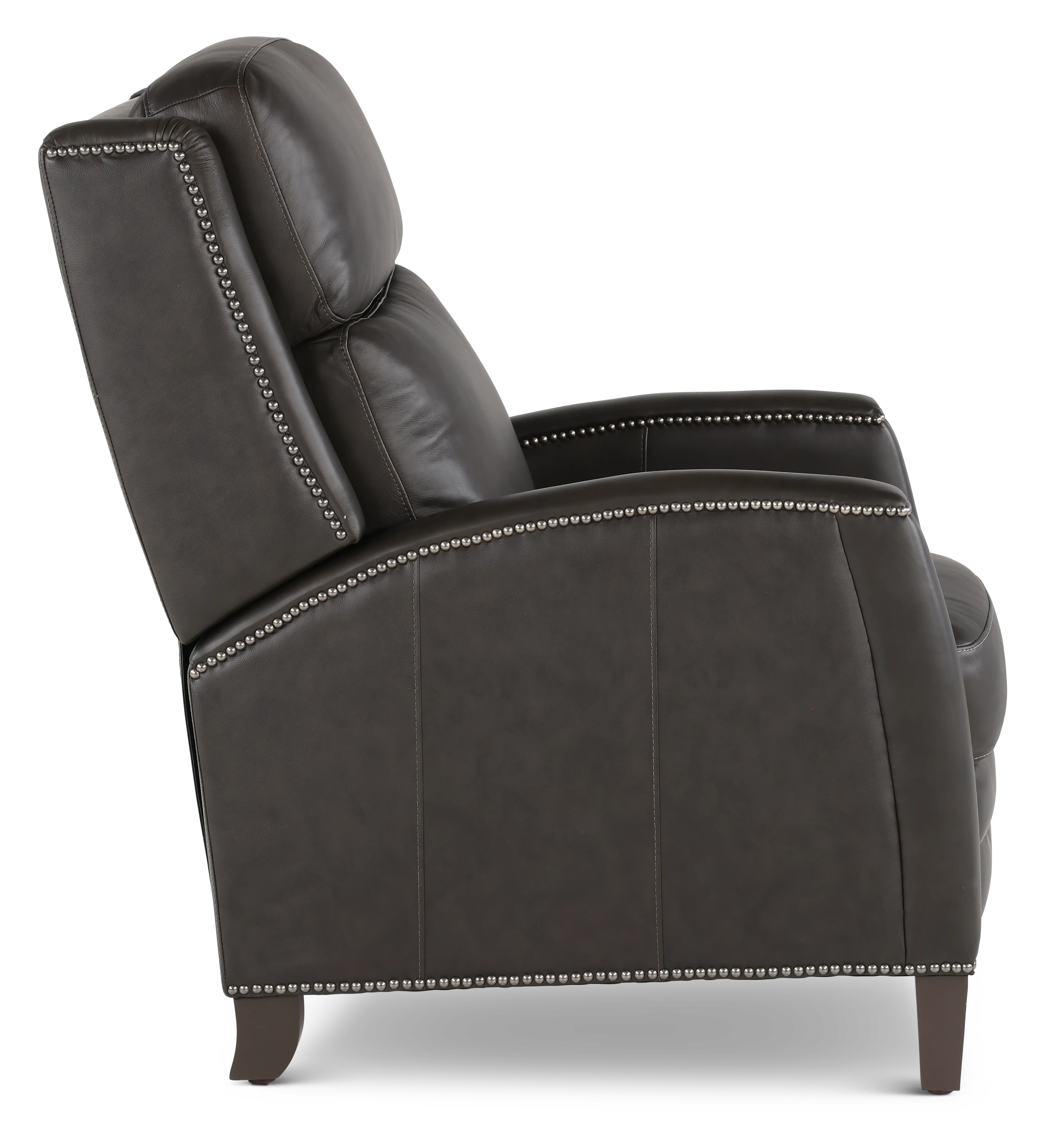 Vermont Slate Noire Pushback High-Leg Recliner-6